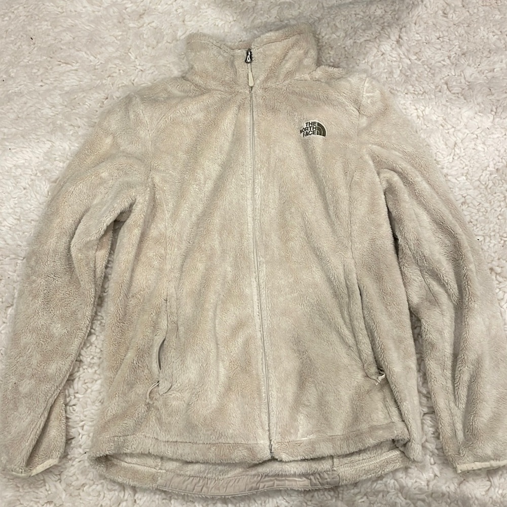 The North Face Osito Fuzzy Jacket, Cream, Medium